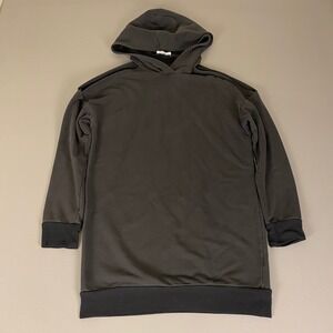 By The Way Sweated Dress Size Medium Green Hooded Long Sleeve Comfy‎ Athleisure